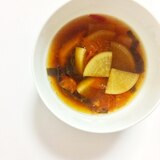 【 大根とトマト】のスープ